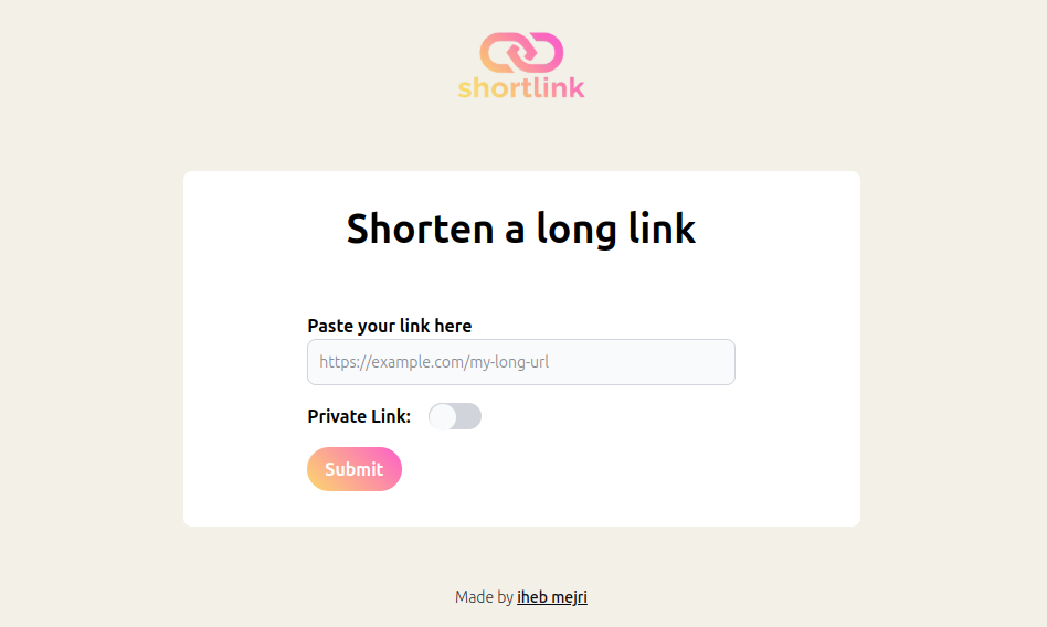 ShortLink — project preview